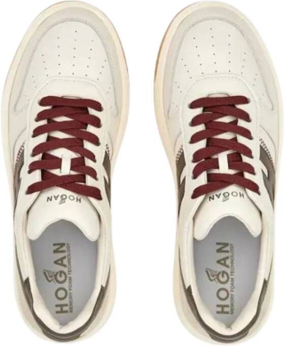 Hogan Nappa Leren Sneakers met Memory Foam Multicolor Heren