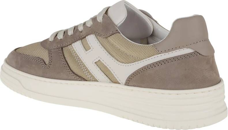 Hogan Neutrale Sneakers met Uniek 'H' Ontwerp