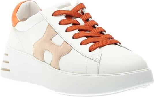 Hogan Oranje Rebel Sneakers White Dames