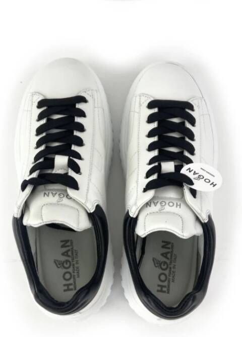 Hogan Platform Sneakers met Zwarte Details White Dames