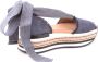 Hogan Blauwe Herringbone Flip Flops voor Vrouwen Blauw Dames - Thumbnail 2