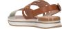 Hogan Bruine leren sandalen Brown Dames - Thumbnail 4