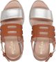 Hogan Bruine leren sandalen Brown Dames - Thumbnail 5