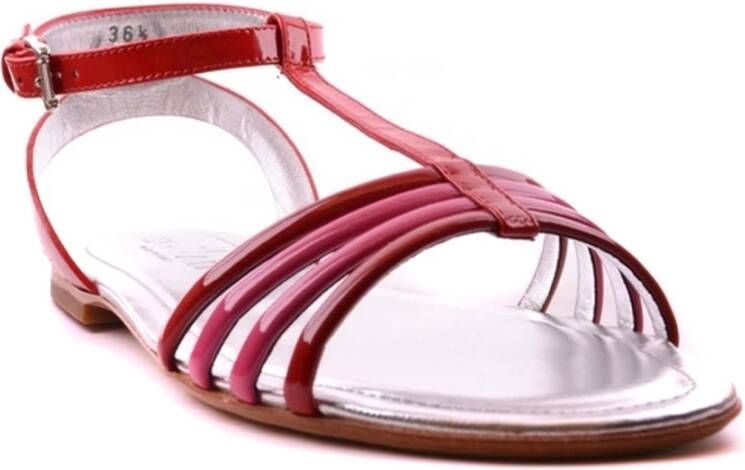 Hogan Platte Sandalen voor Dames Rood Dames