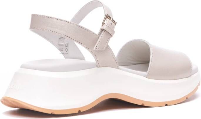 Hogan Zomerse Instap Sandalen Wit Dames