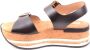 Hogan Zwarte platte sandalen met glitterpatroon Zwart Dames - Thumbnail 3