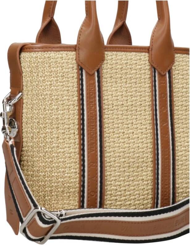 Hogan Raffia en lederen boodschappentas