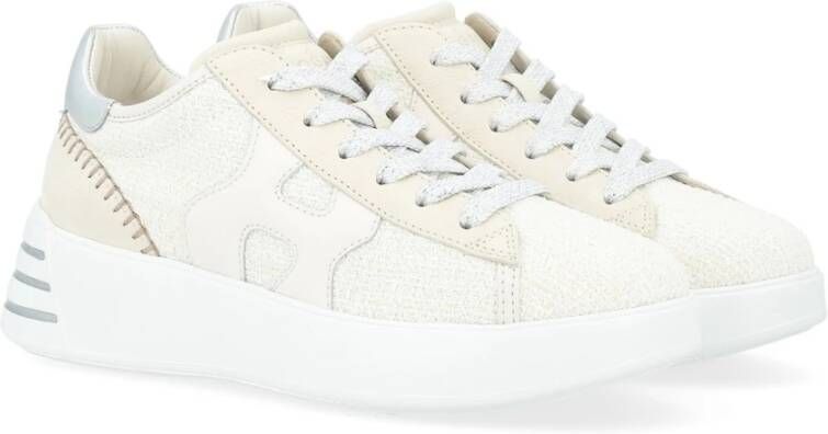 Hogan Rebel Wit en Beige Sneakers Beige Dames