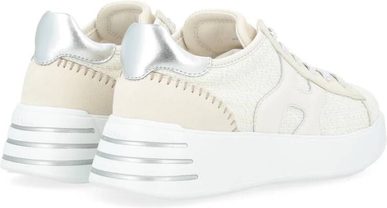 Hogan Rebel Wit en Beige Sneakers Beige Dames