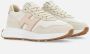 HOGAN Lage Sneakers Dames H641 Allacciato Maat: 37 Materiaal: Suède Kleur: Beige - Thumbnail 3