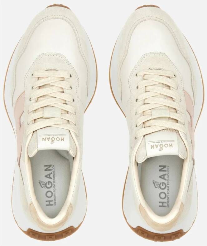 Hogan Retro-geïnspireerde damessneakers met memory foam Beige Dames