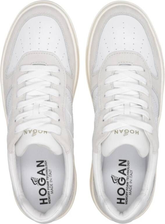 Hogan Retro-geïnspireerde H630 Sneakers White Heren