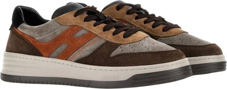 Hogan Retro Style Sneakers Bianca rosso Aw23 Multicolor Heren