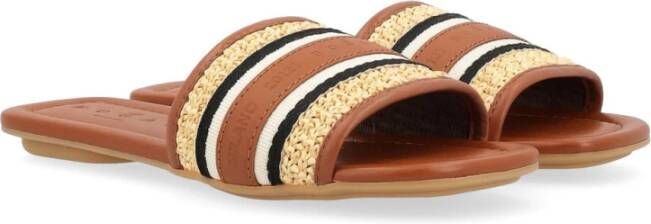 Hogan Ribbon Sandaal Brown Dames