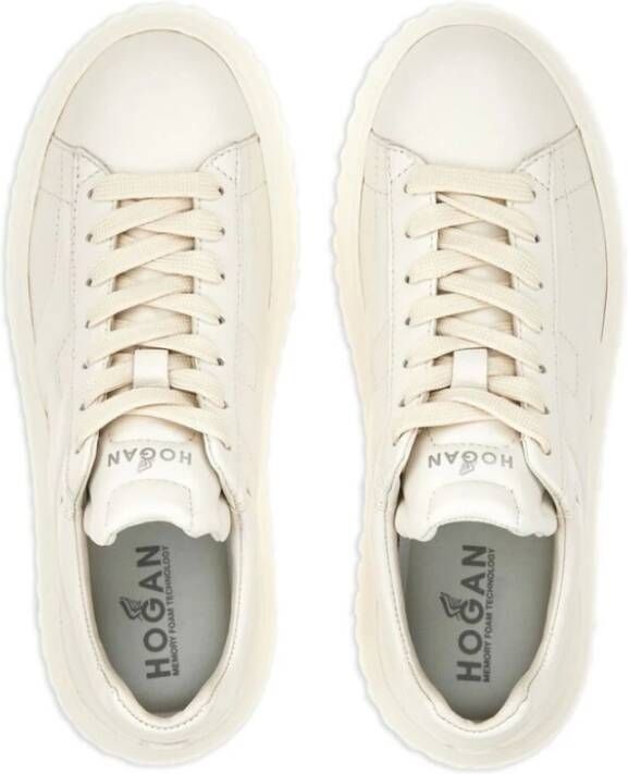 Hogan Roomwit Logo-Embellished Low-Top Sneakers White Dames