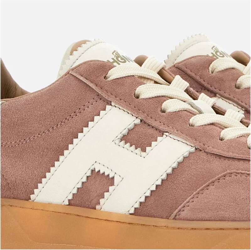 Hogan Roze suède sneakers met memory foam