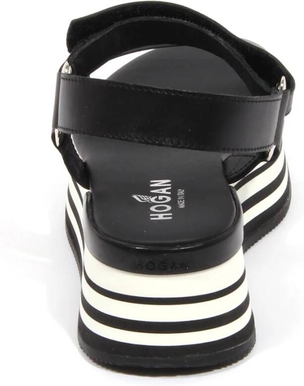 Hogan Sandalen met bandjes en sleehak