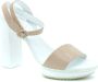 Hogan Stijlvolle hoge hak sandalen Beige Dames - Thumbnail 2