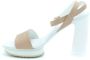 Hogan Stijlvolle hoge hak sandalen Beige Dames - Thumbnail 3