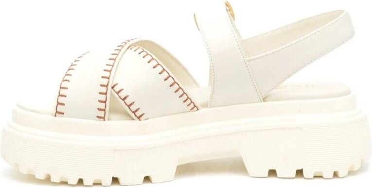 Hogan Sandals White Dames