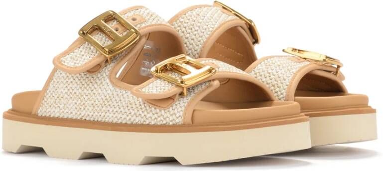 Hogan Glij de zomer in met deze H620 sliders Beige Dames