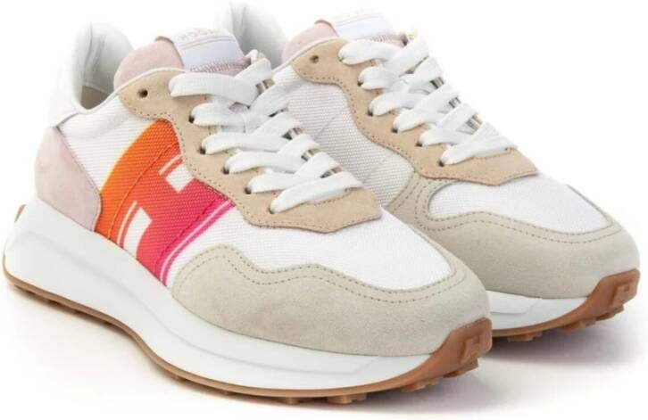 Hogan Modieuze Sneaker H641 Beige Dames