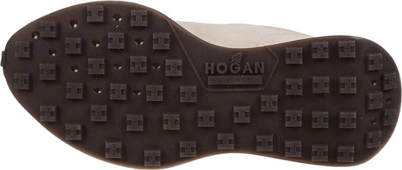 Hogan Stijlvolle H641 Sneakers voor vrouwen Beige Dames