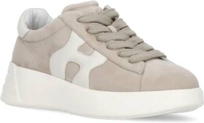 Hogan Beige Suède Leren Sneakers voor Dames Beige Dames