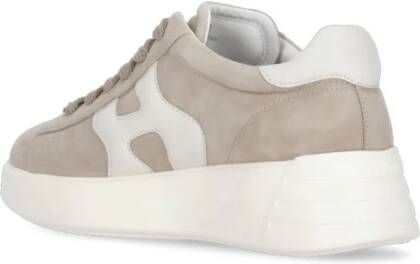 Hogan Beige Suède Leren Sneakers voor Dames Beige Dames