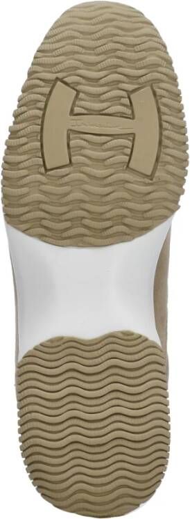 Hogan Beige Suède Leren Sneakers Beige Dames