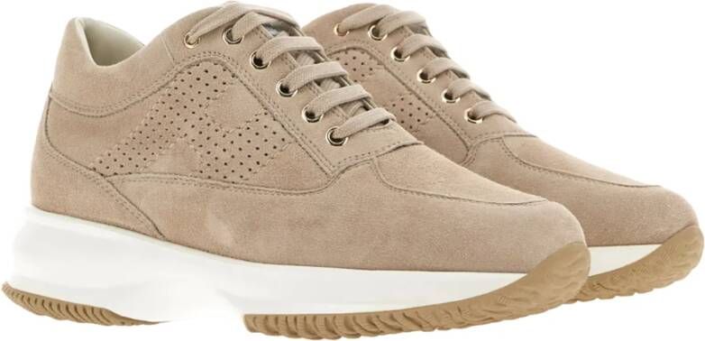 Hogan Modieuze Sneakers Beige Dames