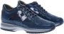 Hogan Navy Blauwe Interactieve Sneakers voor Dames Blauw Dames - Thumbnail 3