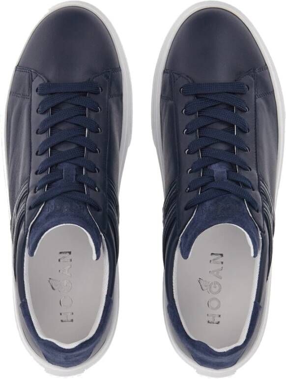 Hogan Leren H365 Sneakers voor Heren Blauw Heren