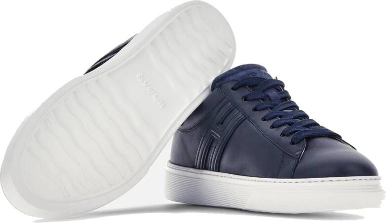 Hogan Leren H365 Sneakers voor Heren Blauw Heren