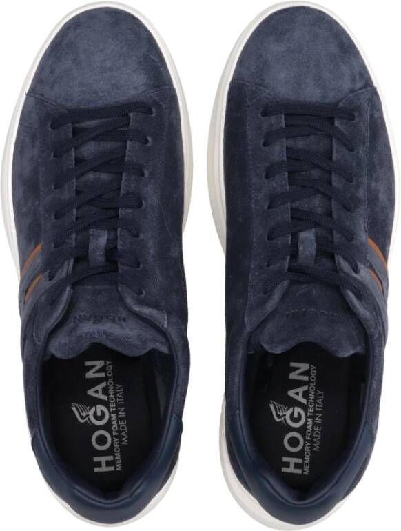 Hogan Blauwe H580 Herensneaker Blauw Heren