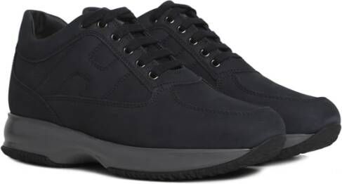 Hogan Blauwe Suède Herensneakers Blauw Heren