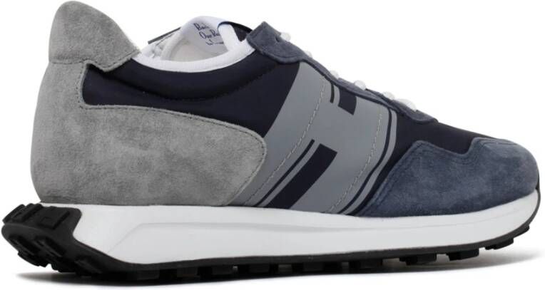 Hogan Donkerblauwe lage sneakers van kalfsleer Blauw Heren