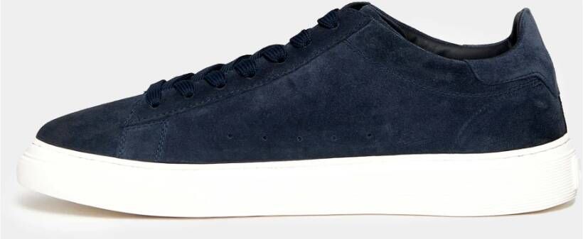 Hogan Blauwe Suède Sneakers Blauw Heren