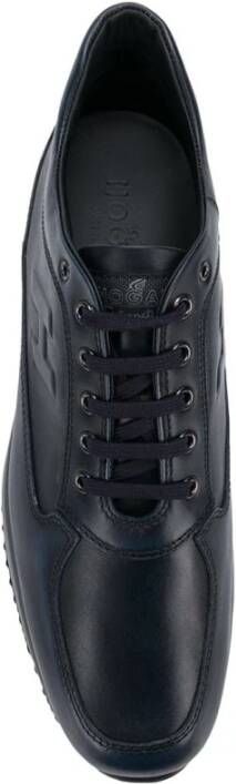 Hogan Casual Leren Sneakers met H-Detail Blue Heren - Foto 6