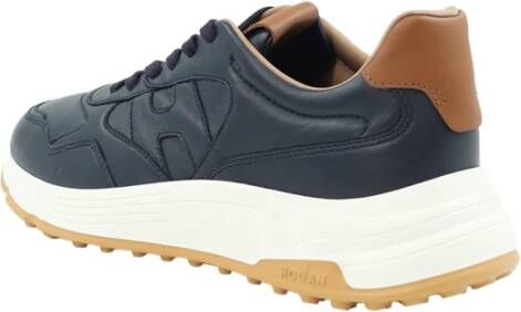 Hogan Blauw Leren Hyperlight Sneakers Blue Heren