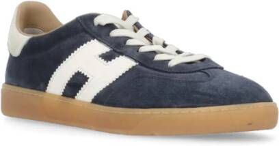 Hogan Blauwe Sneakers Paneeldesign Logo Blue Heren