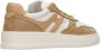 Hogan Beige Sneakers met Nubuck Bovenwerk en Leren Inzetstukken Beige Dames - Thumbnail 4