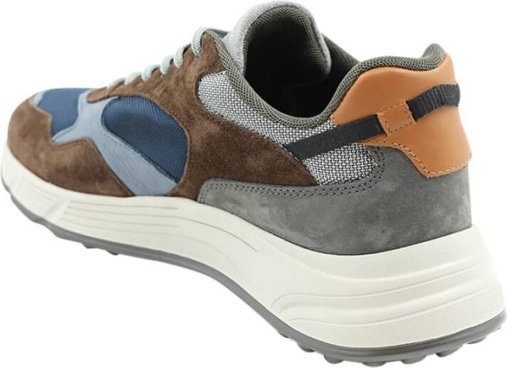 Hogan Bruine Suède Heren Sneakers Bruin Heren