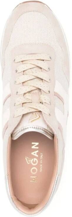 Hogan Platform Sneakers in Grijs Polyester Leer Gray Dames