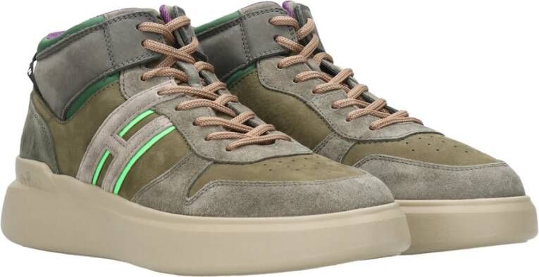 Hogan Suede Sneakers Groen Heren