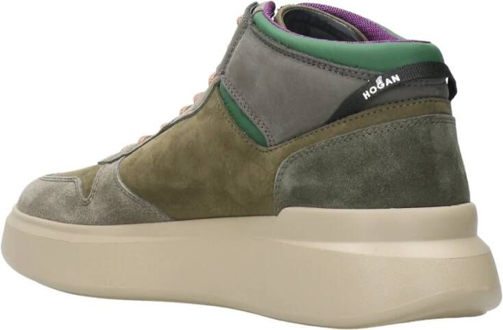 Hogan Suede Sneakers Groen Heren