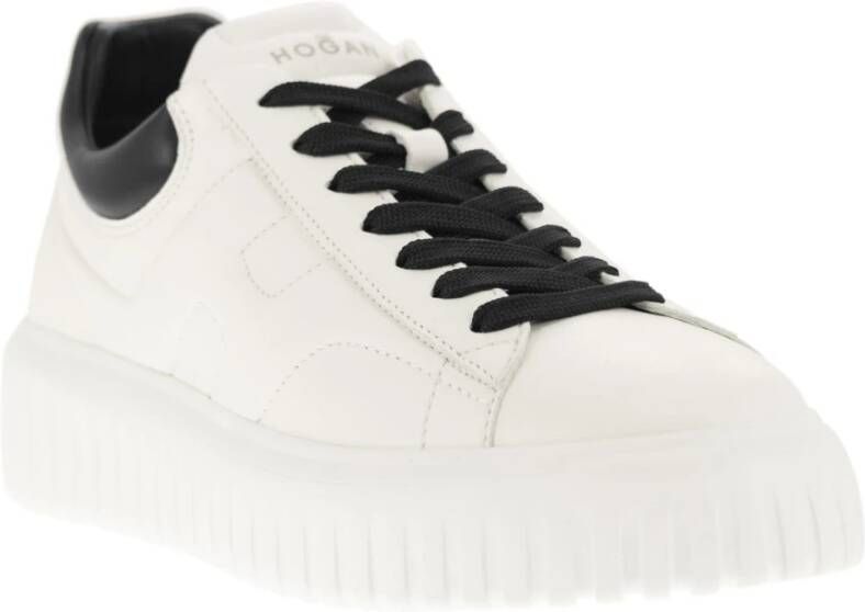 Hogan Gestreepte Sneakers met Memory Foam Voetbed White Dames