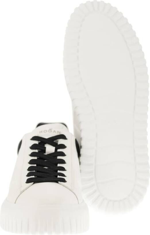 Hogan Gestreepte Sneakers met Memory Foam Voetbed White Dames