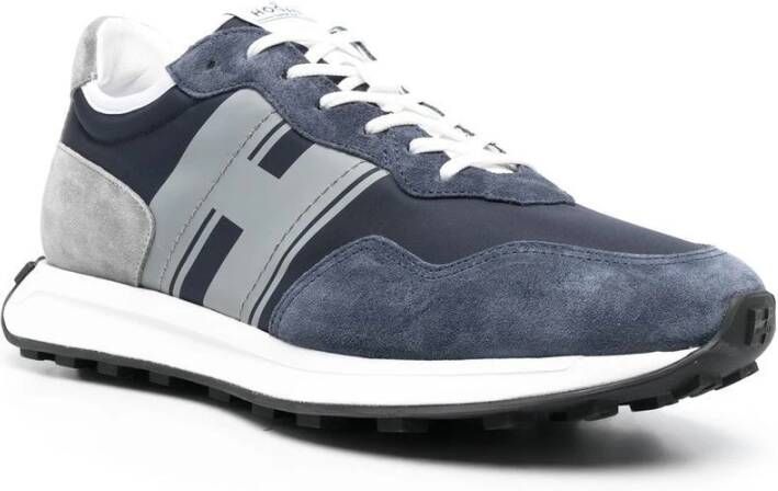 Hogan Blauwe Casual Sportieve Platte Schoenen Multicolor Heren