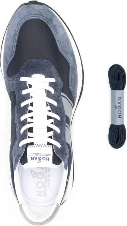 Hogan Blauwe Casual Sportieve Platte Schoenen Multicolor Heren